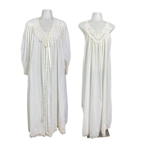 Papillon Paula Carbone White Butterfly Peignoir Ni - Picture 1 of 10